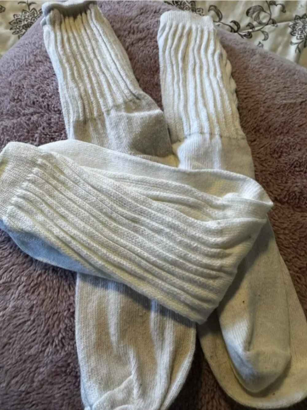 20 + Pairs of Vintage Slouch - Scrunch and Turn Cuff socks Mostly cotton - Picture 3 of 10